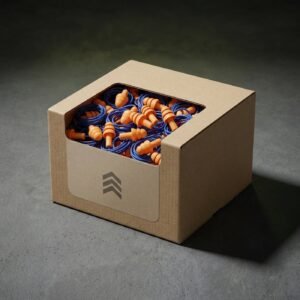 Corded Reusable Earplugs, 50-Pair