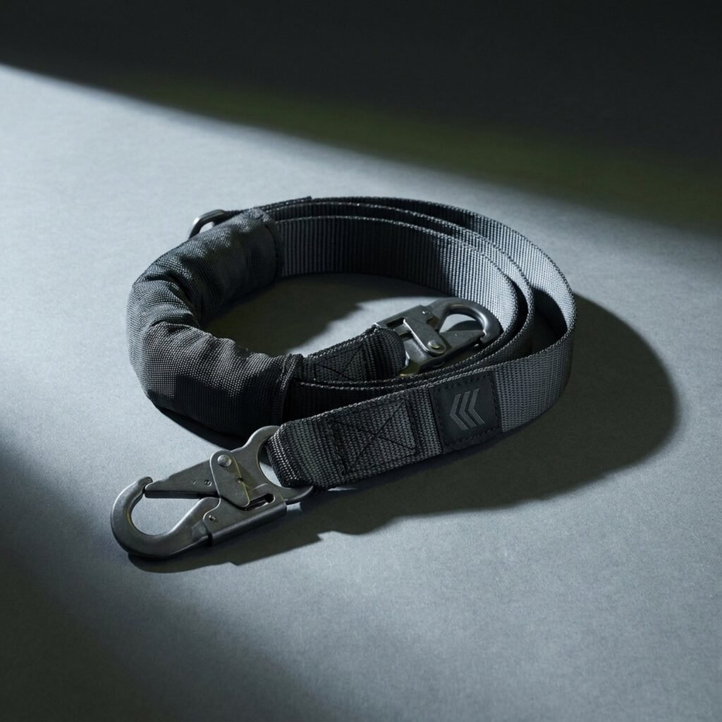 Shock-Absorbing Lanyard, 6-ft Single